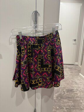 Naven (now NBD) Printed Flowy Mini Skirt | XS | Statement Print